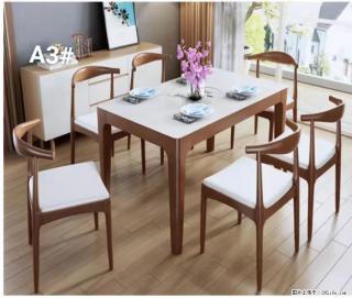 T08高级长方桌，胡桃色  1.35米带炉一桌四椅650元，现货11套。 - 防城港28生活网 fcg.28life.com